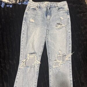 High rise destroyed jean